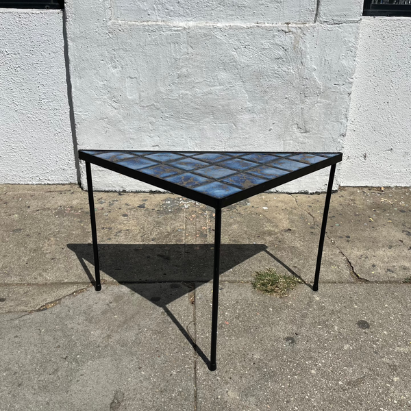 Vintage Tiled Iron Side Tables - 2 Available Side Table CANDID HOME   