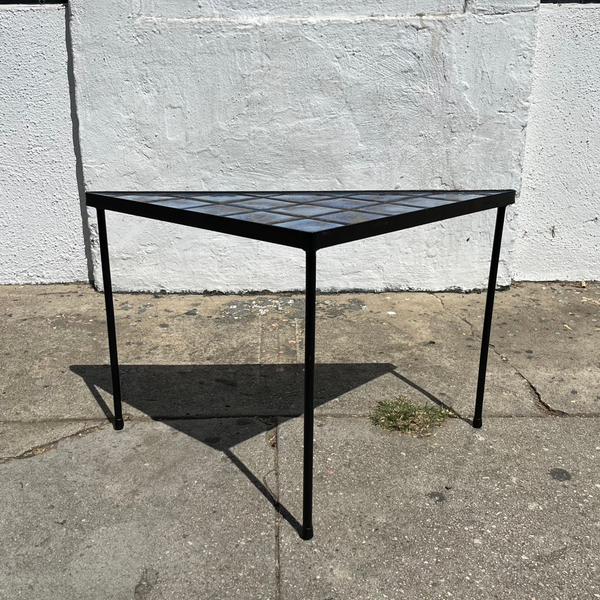 Vintage Tiled Iron Side Tables - 2 Available Side Table CANDID HOME   