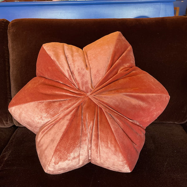 17" Star Anise Pillow by Anjia Jalac Pillows anjia jalac Pink Velvet