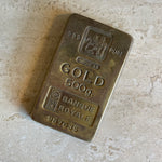 Vintage Brass Banque Royale Paperweight paperweight CANDID HOME
