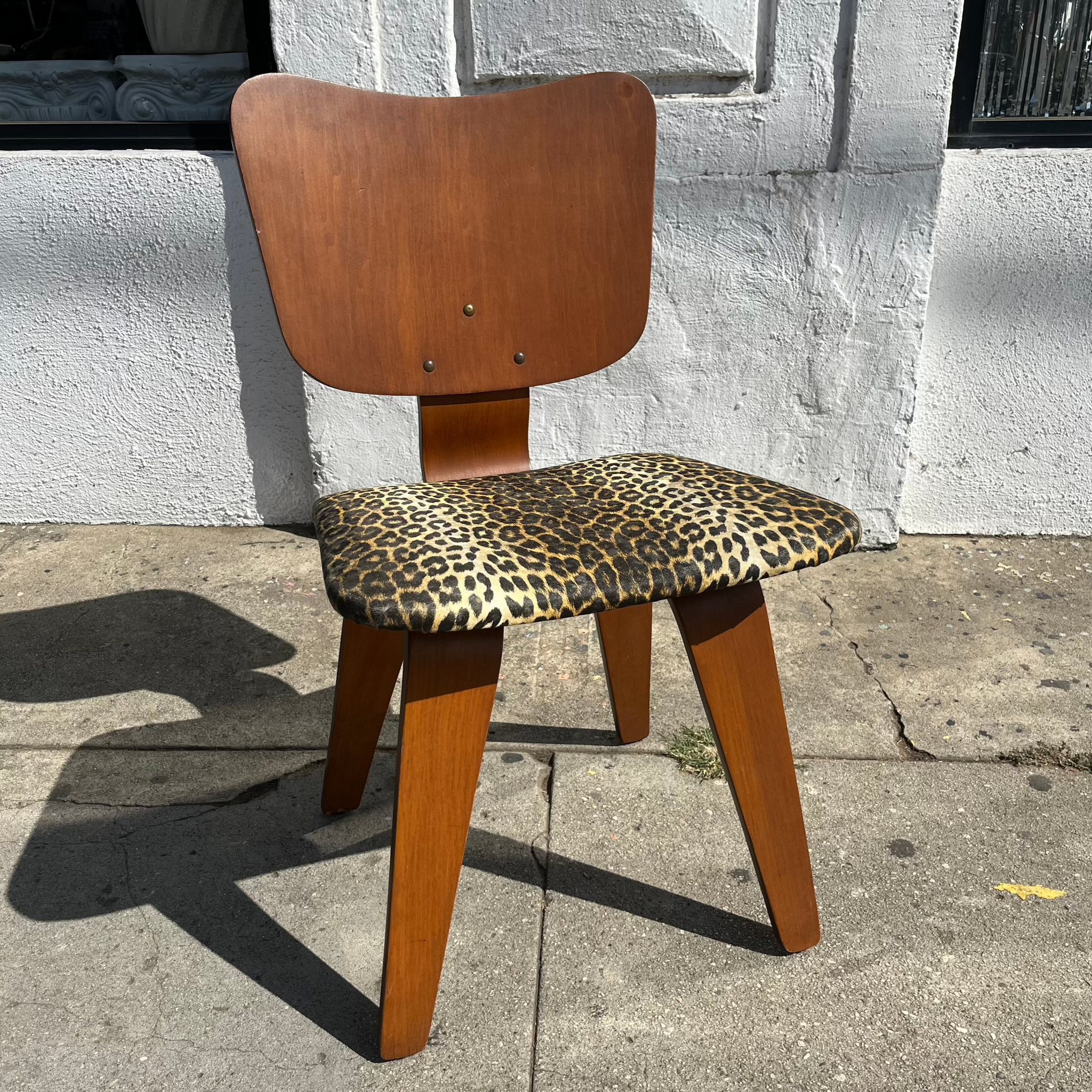 Vintage Leopard Bentwood Chair Chairs CANDID HOME   