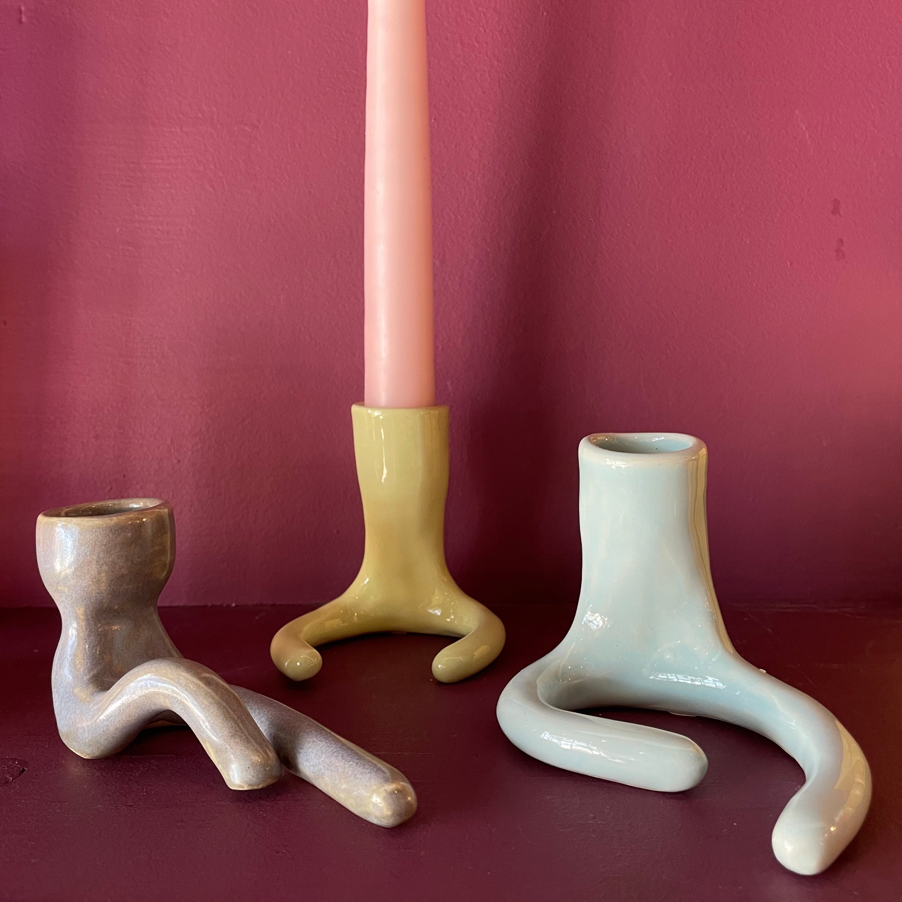 Companion Candlesticks by Lulupots candleholder Lulupots