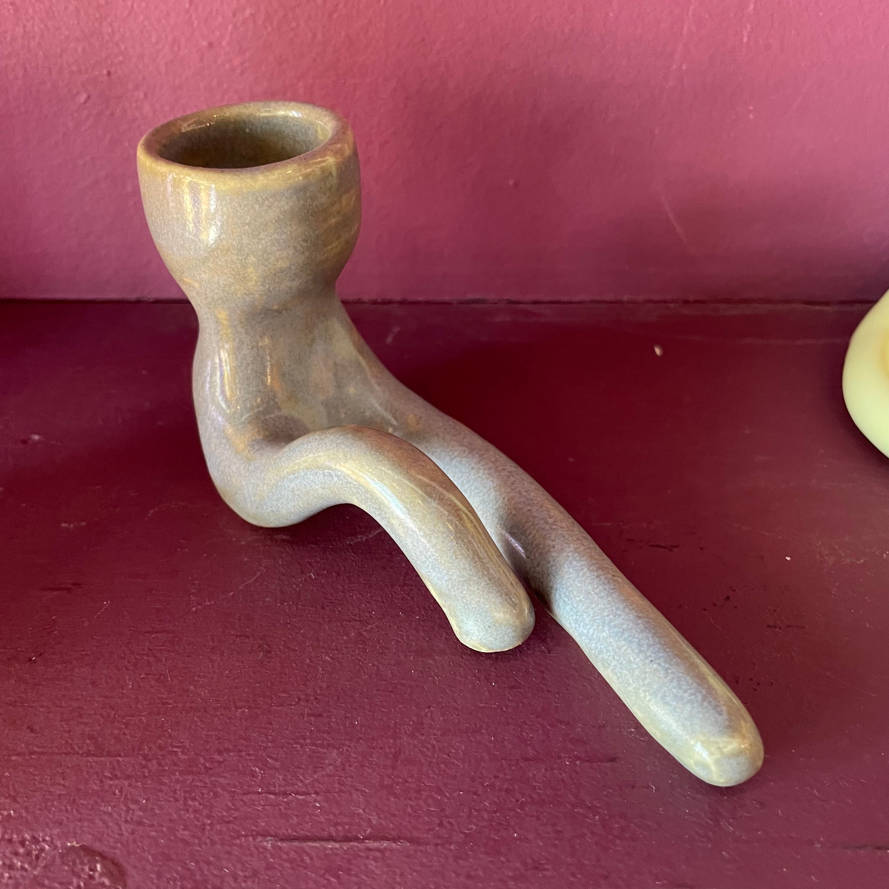 Companion Candlesticks by Lulupots candleholder Lulupots Gray