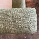 Mid-century Green Tweed Loveseat - 56" L Sofa CANDID HOME