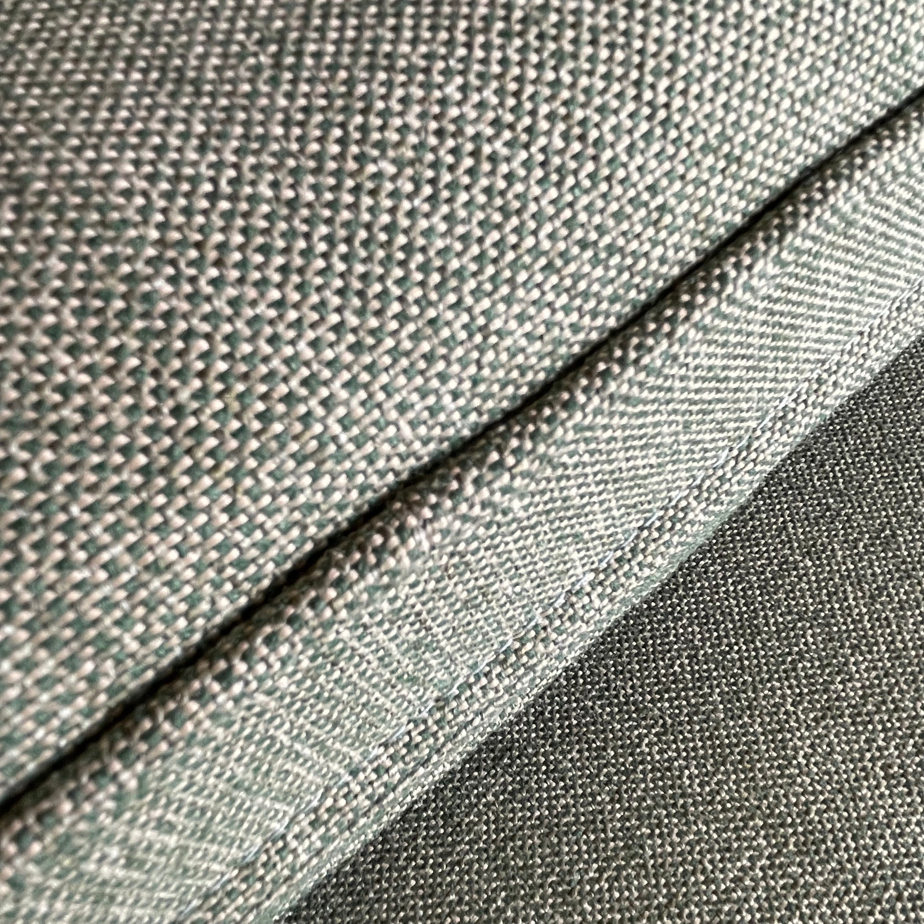 Mid-century Green Tweed Loveseat - 56" L Sofa CANDID HOME