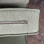 Mid-century Green Tweed Loveseat - 56" L Sofa CANDID HOME