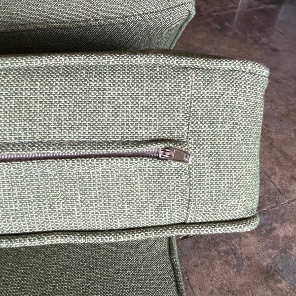 Mid-century Matching Tweed Sofa + Loveseat Sofa CANDID HOME