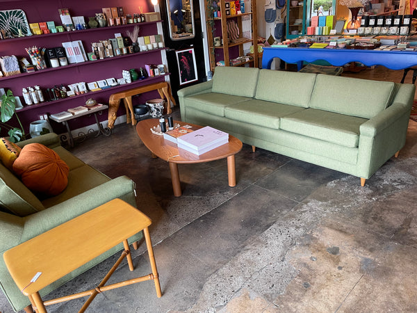 Mid-century Matching Tweed Sofa + Loveseat Sofa CANDID HOME