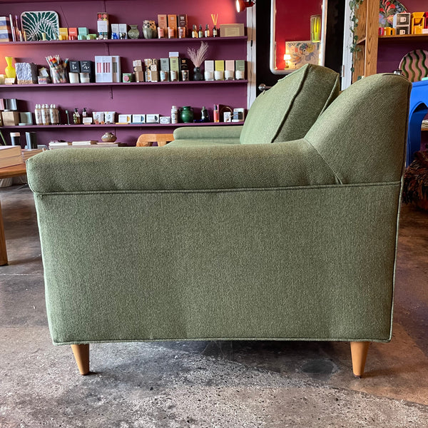Mid-century Matching Tweed Sofa + Loveseat Sofa CANDID HOME