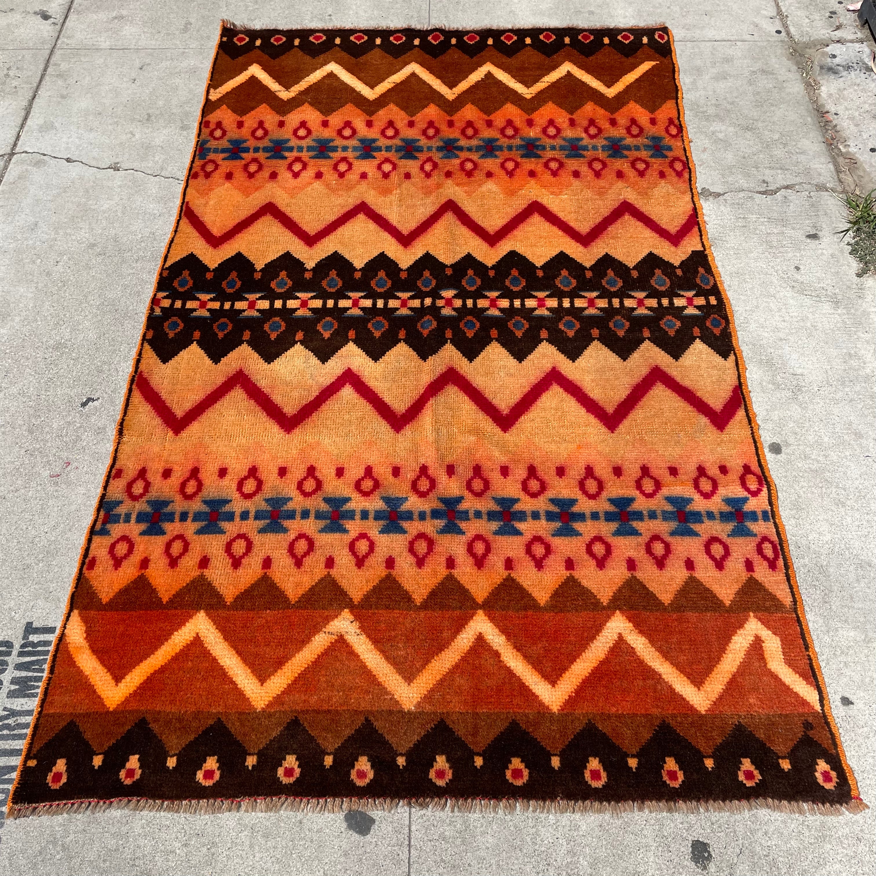 3'10" x 6'4" Vintage Turkish Rug Rugs CANDID HOME