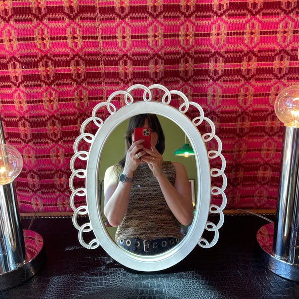 1940's Antique Wooden Tabletop Mirror mirror CANDID HOME
