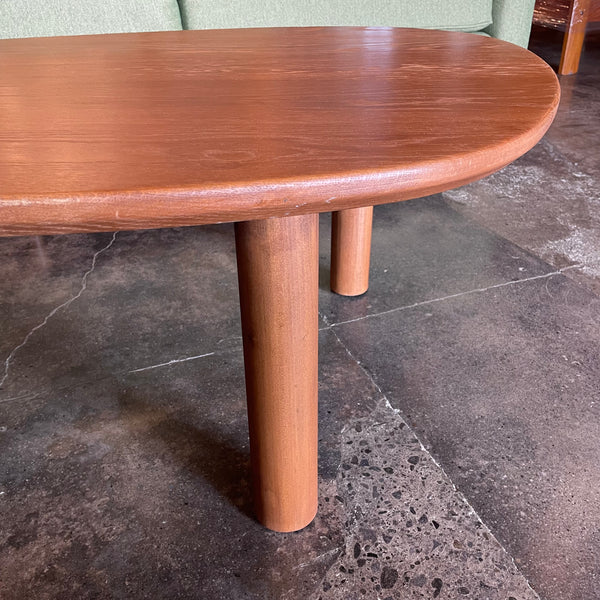 Vintage Wooden Oblong Coffee Table coffee table Candid Home