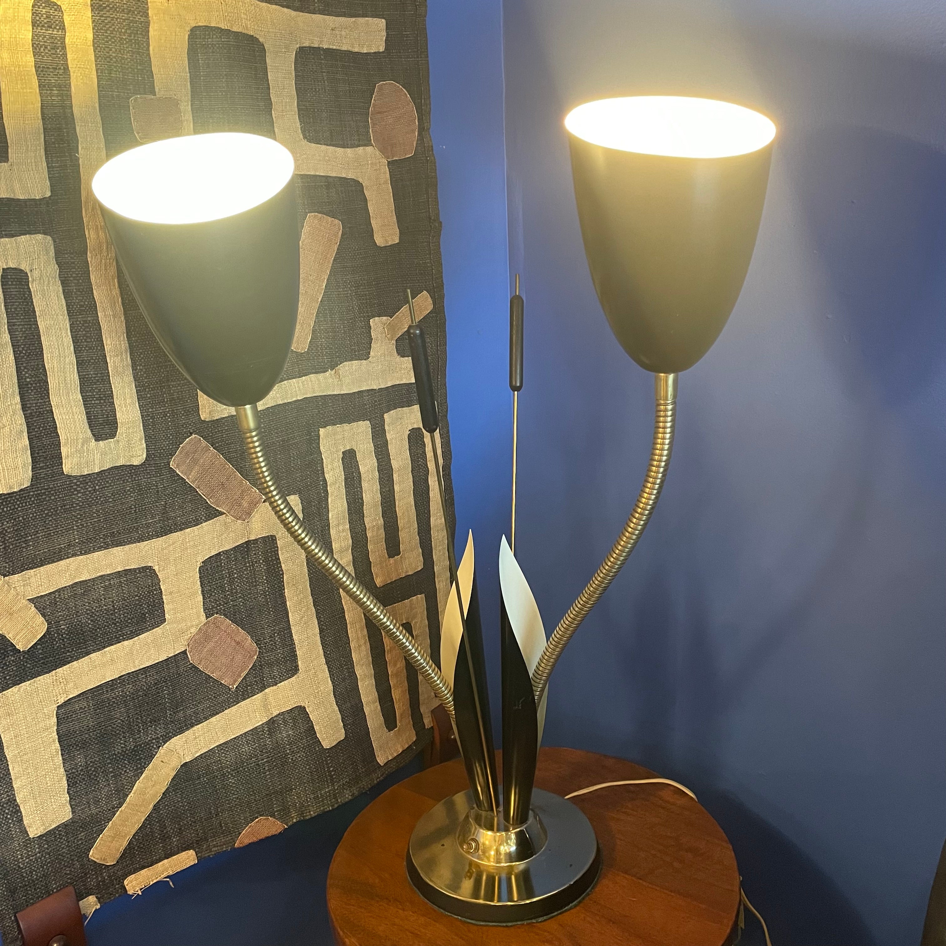 Vintage Gooseneck Calla Lily Lamp lamp CANDID HOME