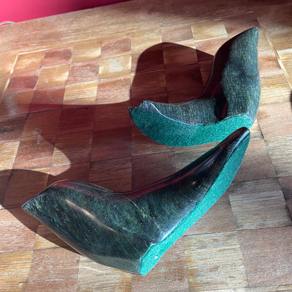 Vintage Marble Seal Statues - A Pair styling object CANDID HOME