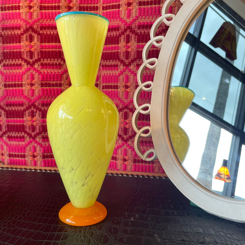 Vintage Glass Vase by Ibex Studios Vase CANDID HOME