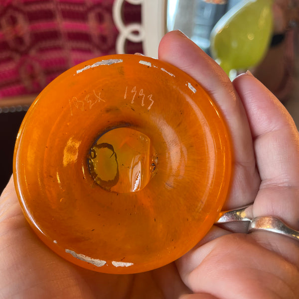 Vintage Glass Vase by Ibex Studios Vase CANDID HOME