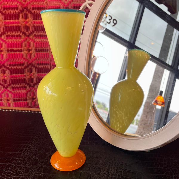 Vintage Glass Vase by Ibex Studios Vase CANDID HOME