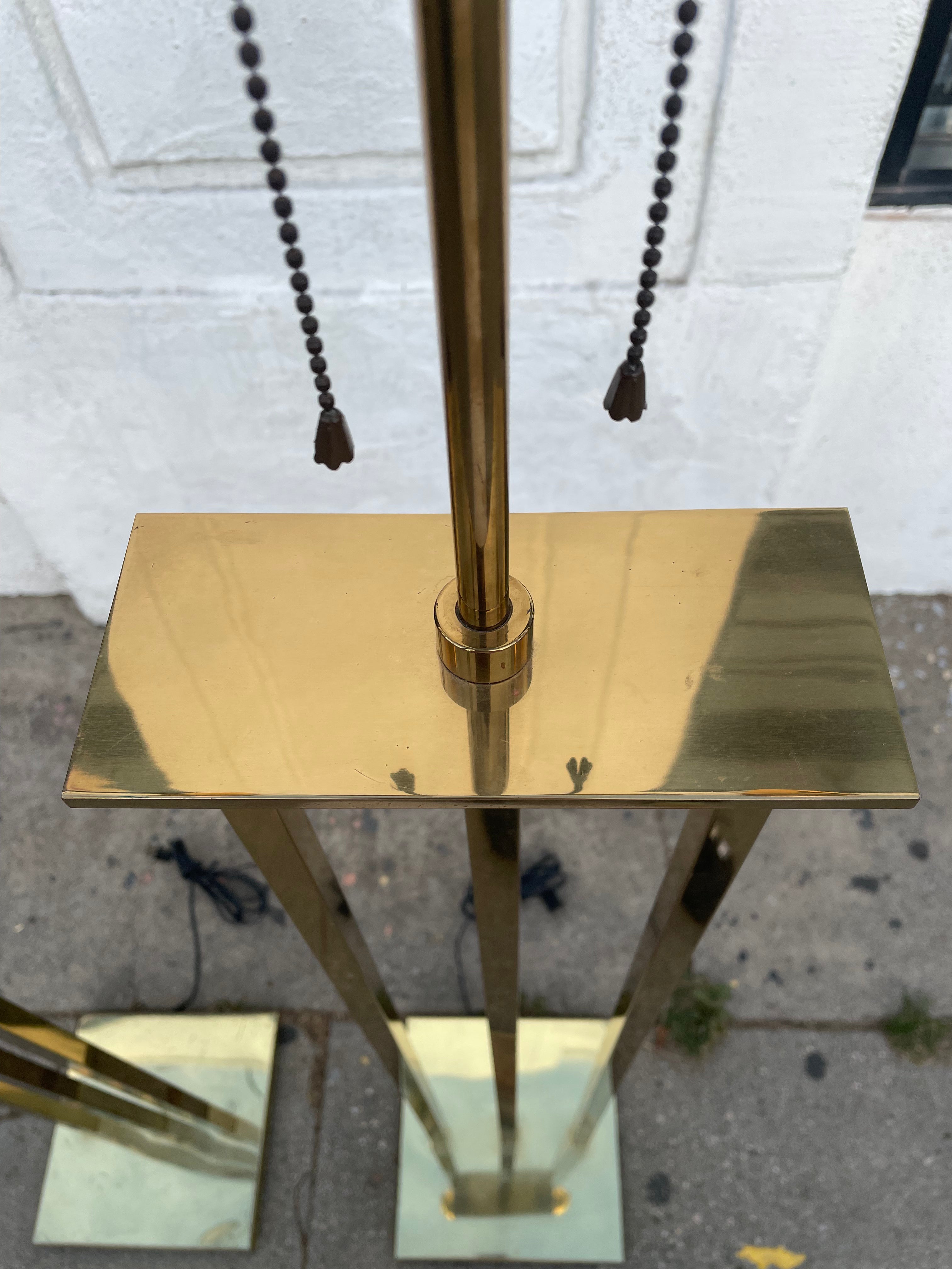 Vintage Art Deco Brass Floor Lamps lamp CANDID HOME