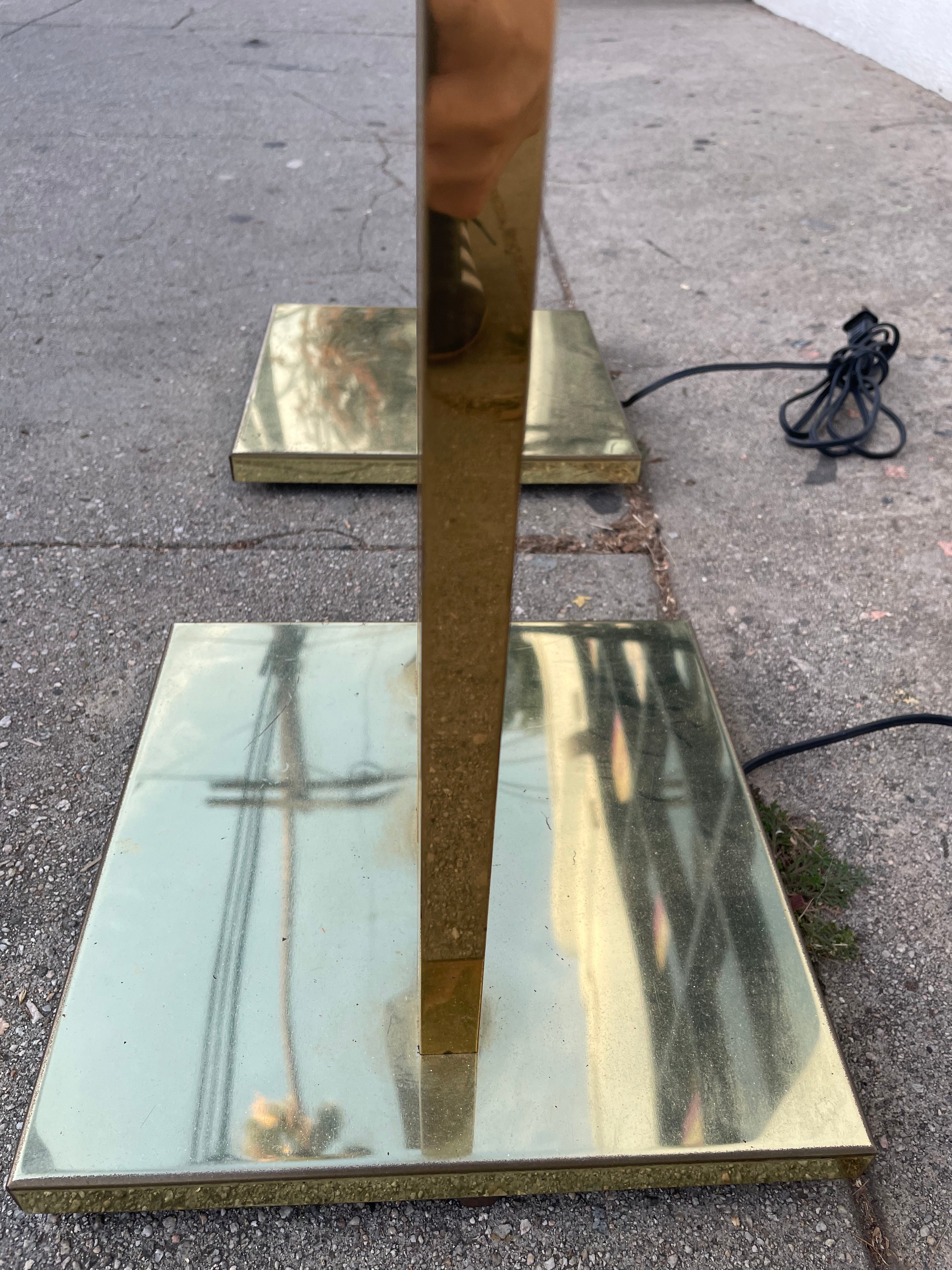 Vintage Art Deco Brass Floor Lamps lamp CANDID HOME