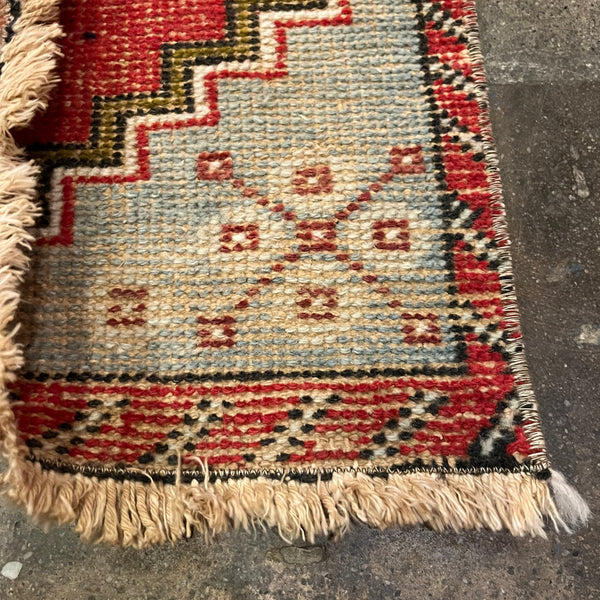 1'8" x 2'11" Vintage Turkish Rug Bath Mats & Rugs CANDID HOME