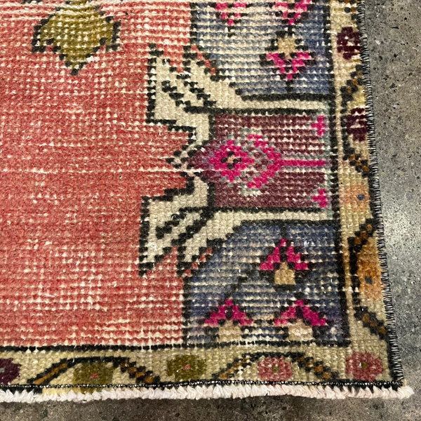 2' x 3' Vintage Turkish Rug Bath Mats & Rugs CANDID HOME