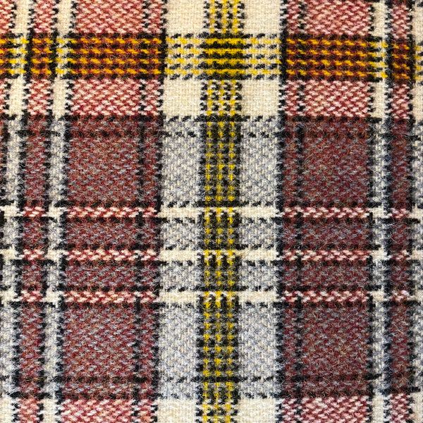 1970's Chrome Dining Chairs Reupholstered in Plaid Wool