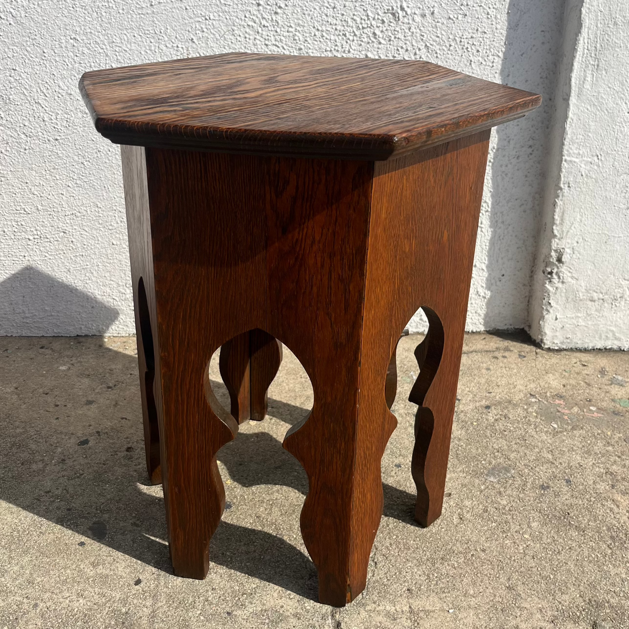 Antique Wooden Tabouret Side Tables - 2 Available end table CANDID HOME Short / Walnut