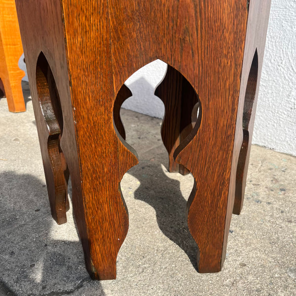 Antique Wooden Tabouret Side Tables - 2 Available end table CANDID HOME