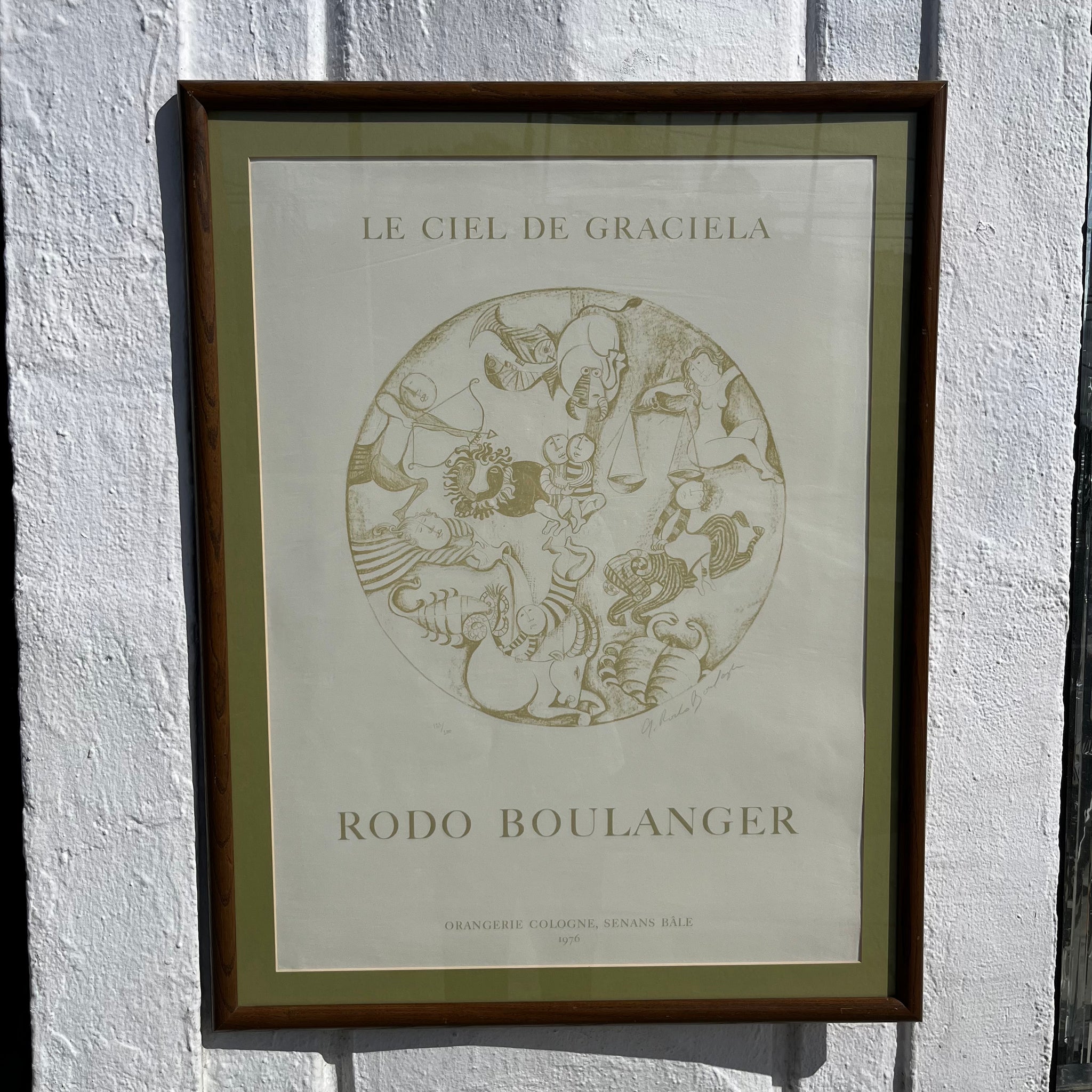 Vintage Lithograph by Graciela Rodo Boulanger - 26" x 34" Artwork CANDID HOME