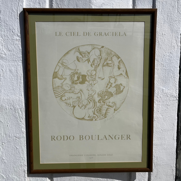 Vintage Lithograph by Graciela Rodo Boulanger - 26" x 34" Artwork CANDID HOME