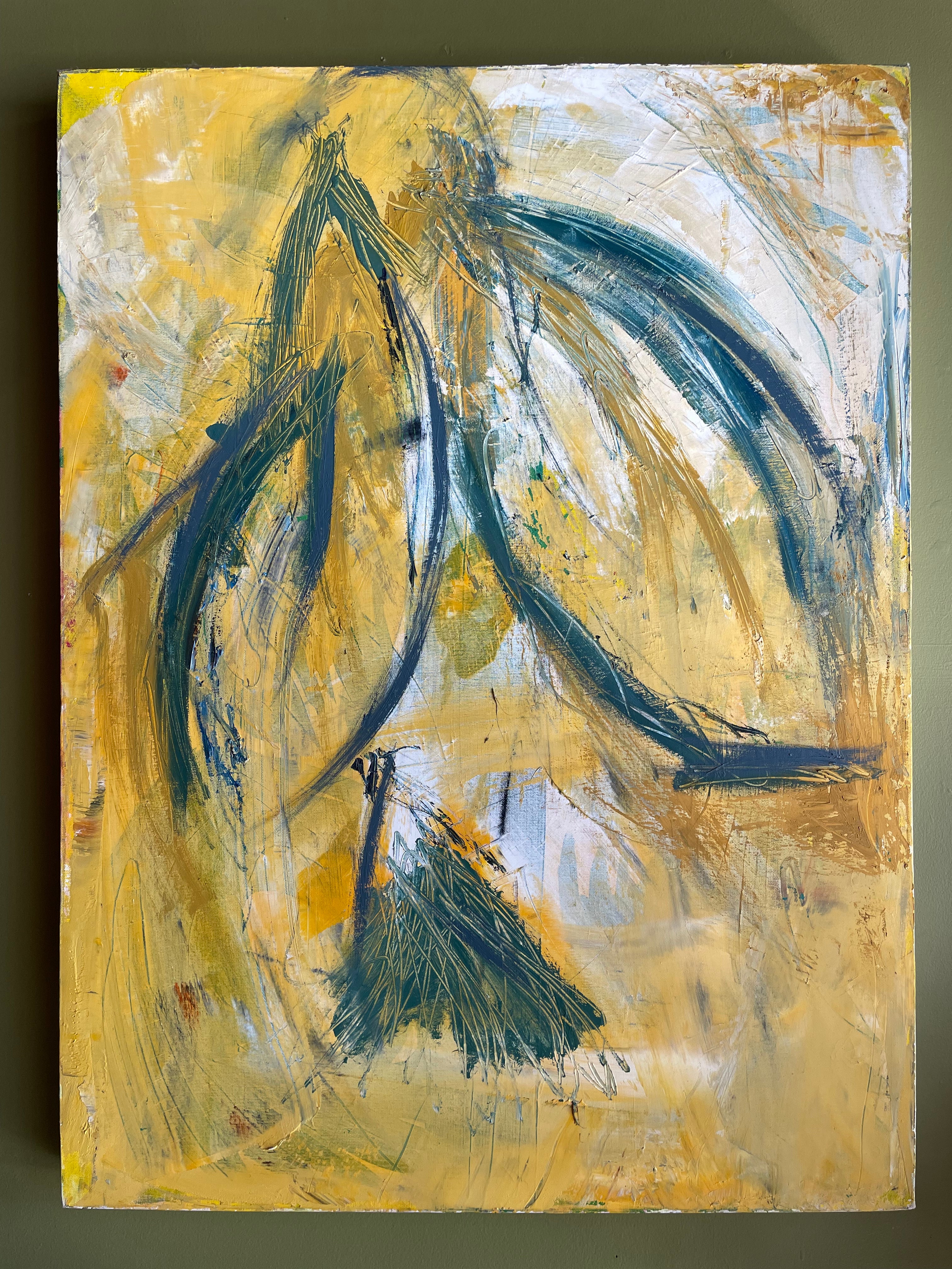 "Flight" - 30" x 40" Oversized Abstract Painting by Dawn Leahy Art dawn leahy