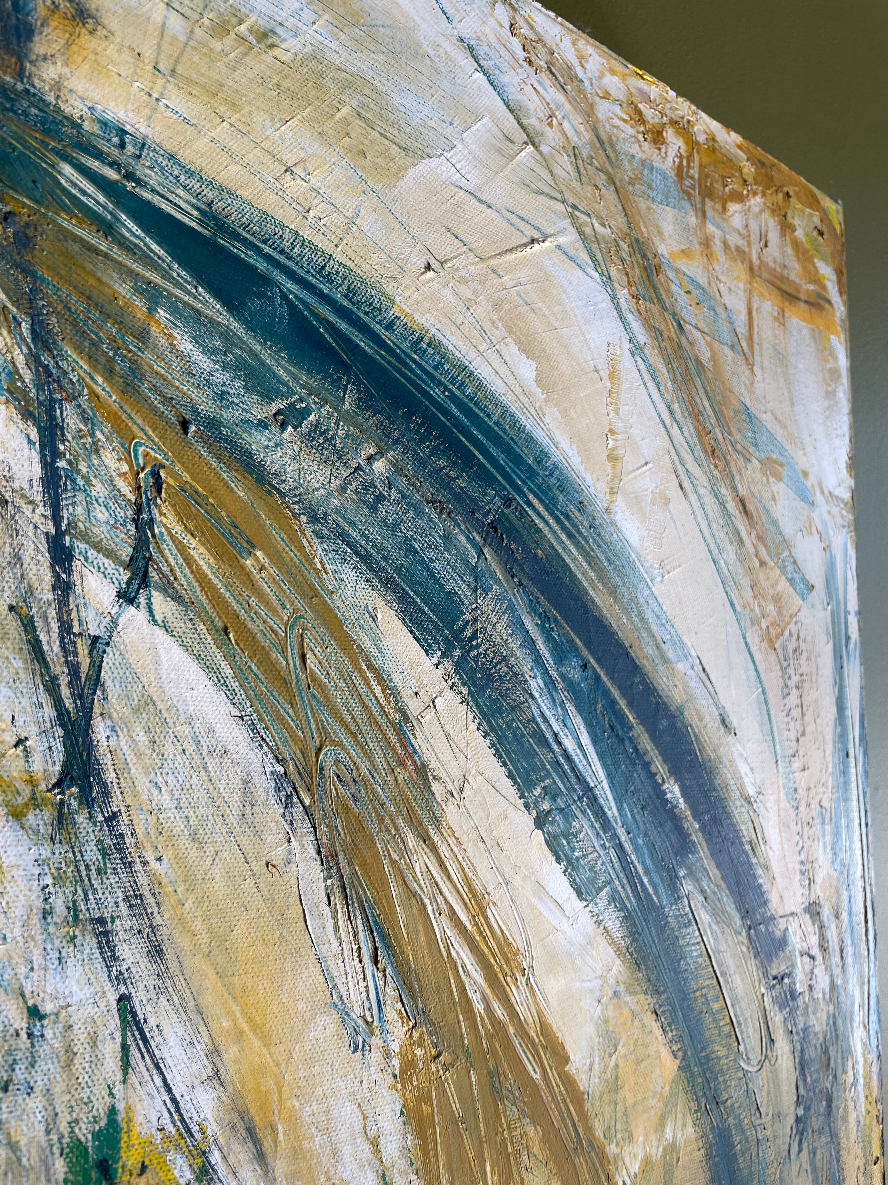 "Flight" - 30" x 40" Oversized Abstract Painting by Dawn Leahy Art dawn leahy