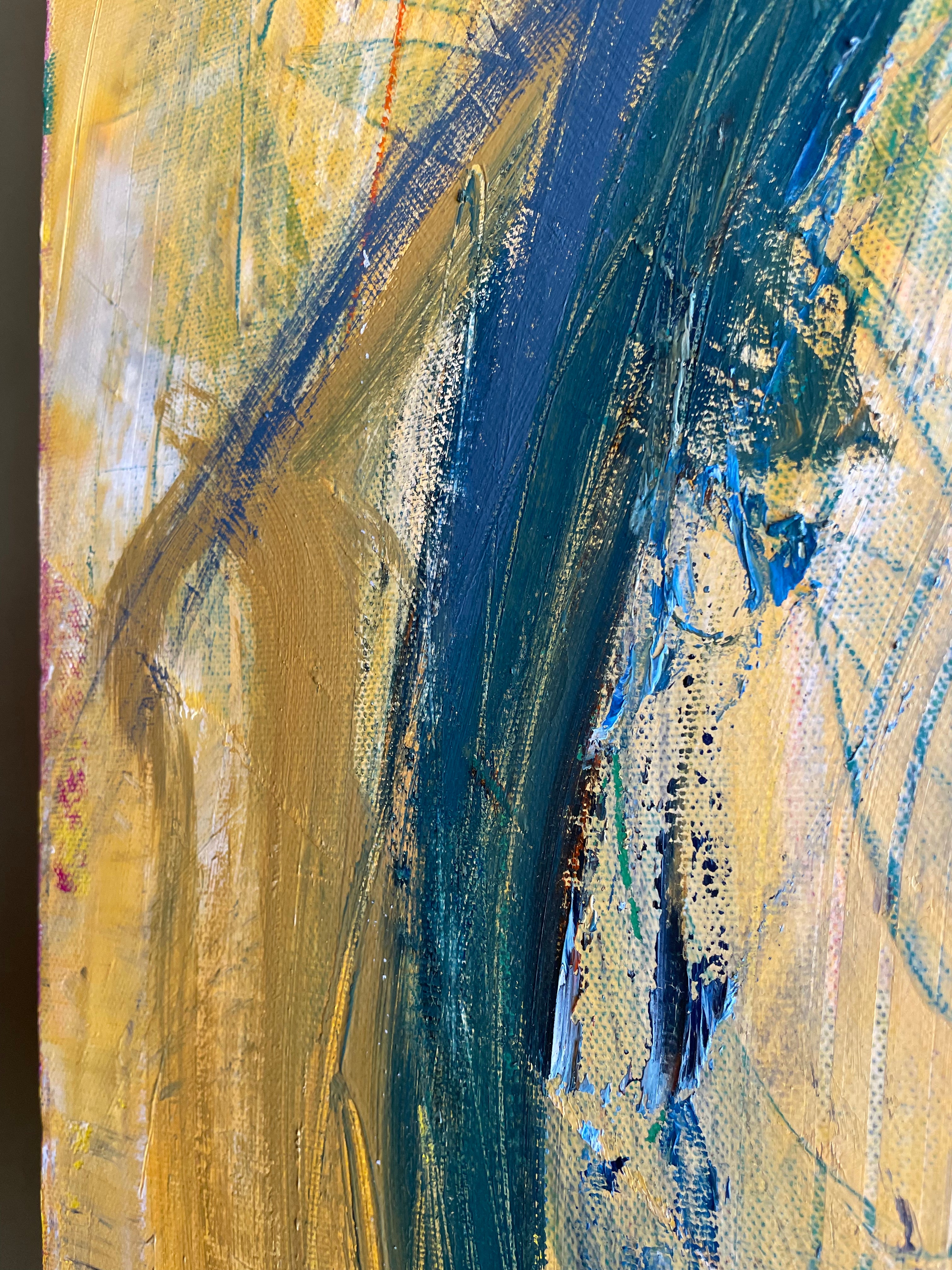 "Flight" - 30" x 40" Oversized Abstract Painting by Dawn Leahy Art dawn leahy