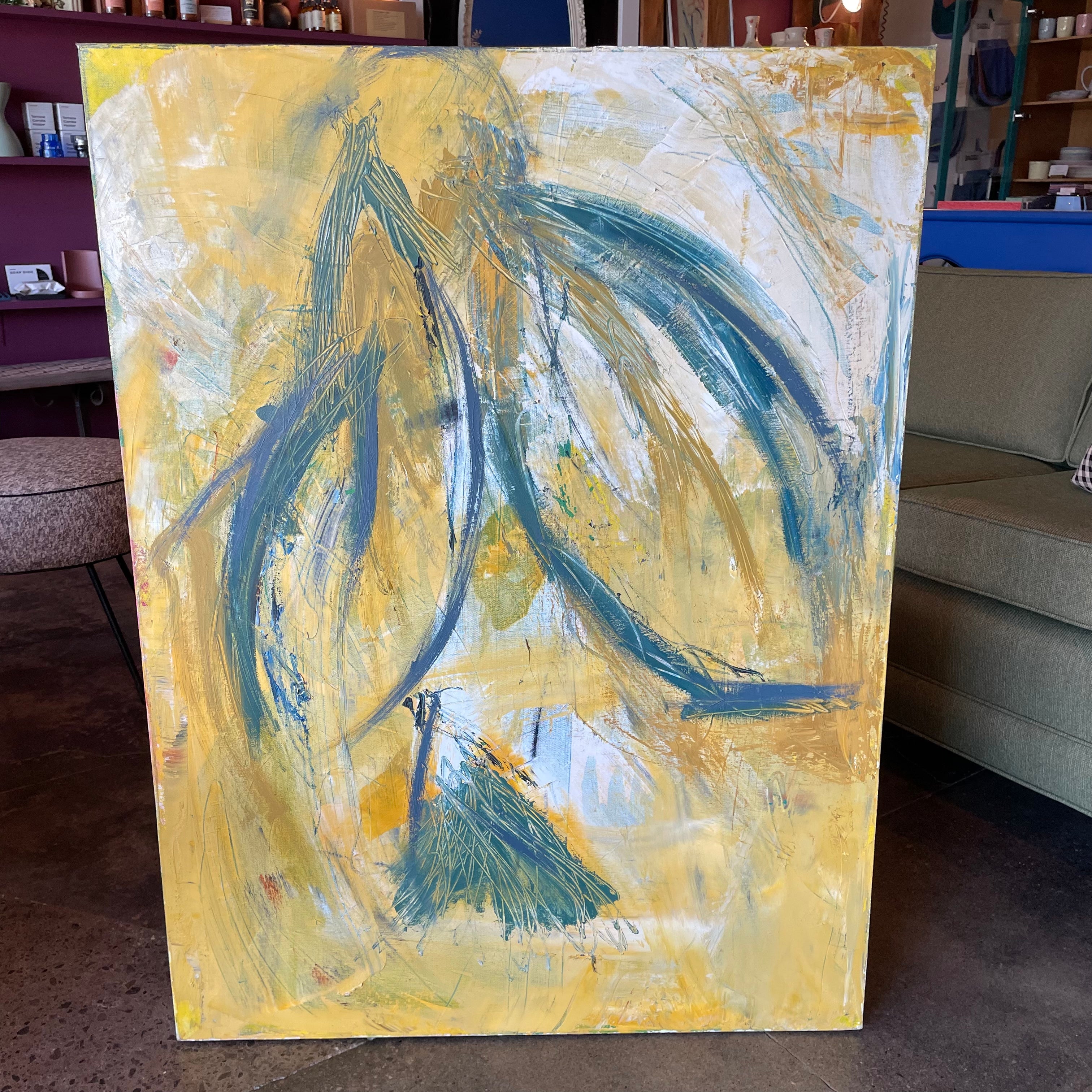 "Flight" - 30" x 40" Oversized Abstract Painting by Dawn Leahy Art dawn leahy