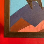 1970's Framed Abstract Painting : Acrylic on Canvas Art CANDID HOME