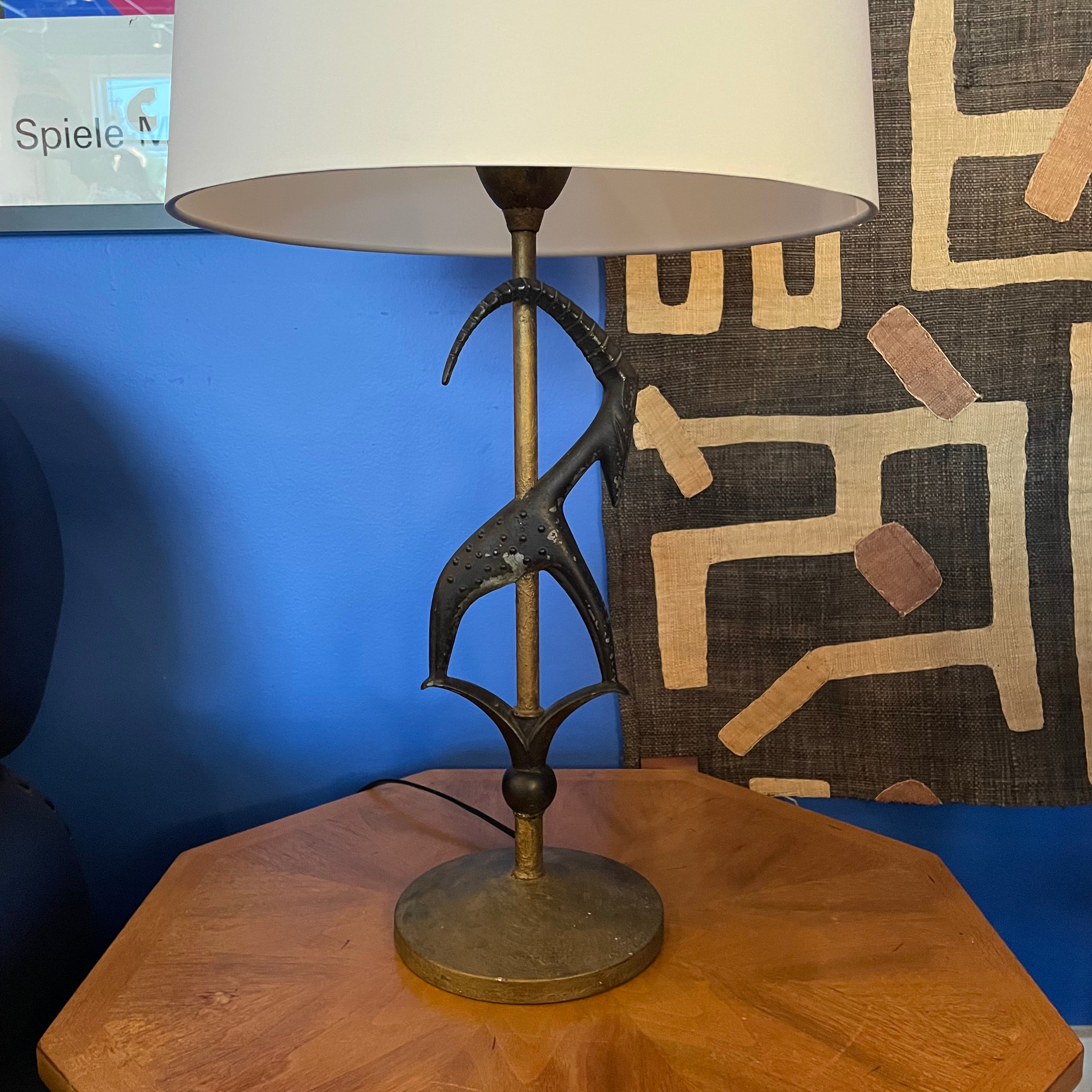 1950's Vintage Brass Goat Lamp by Rembrandt Lamps CANDID HOME
