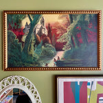 Antique Tahitian Oil Painting - 32" x 20" Artwork CANDID HOME