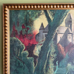 Antique Tahitian Oil Painting - 32" x 20" Artwork CANDID HOME