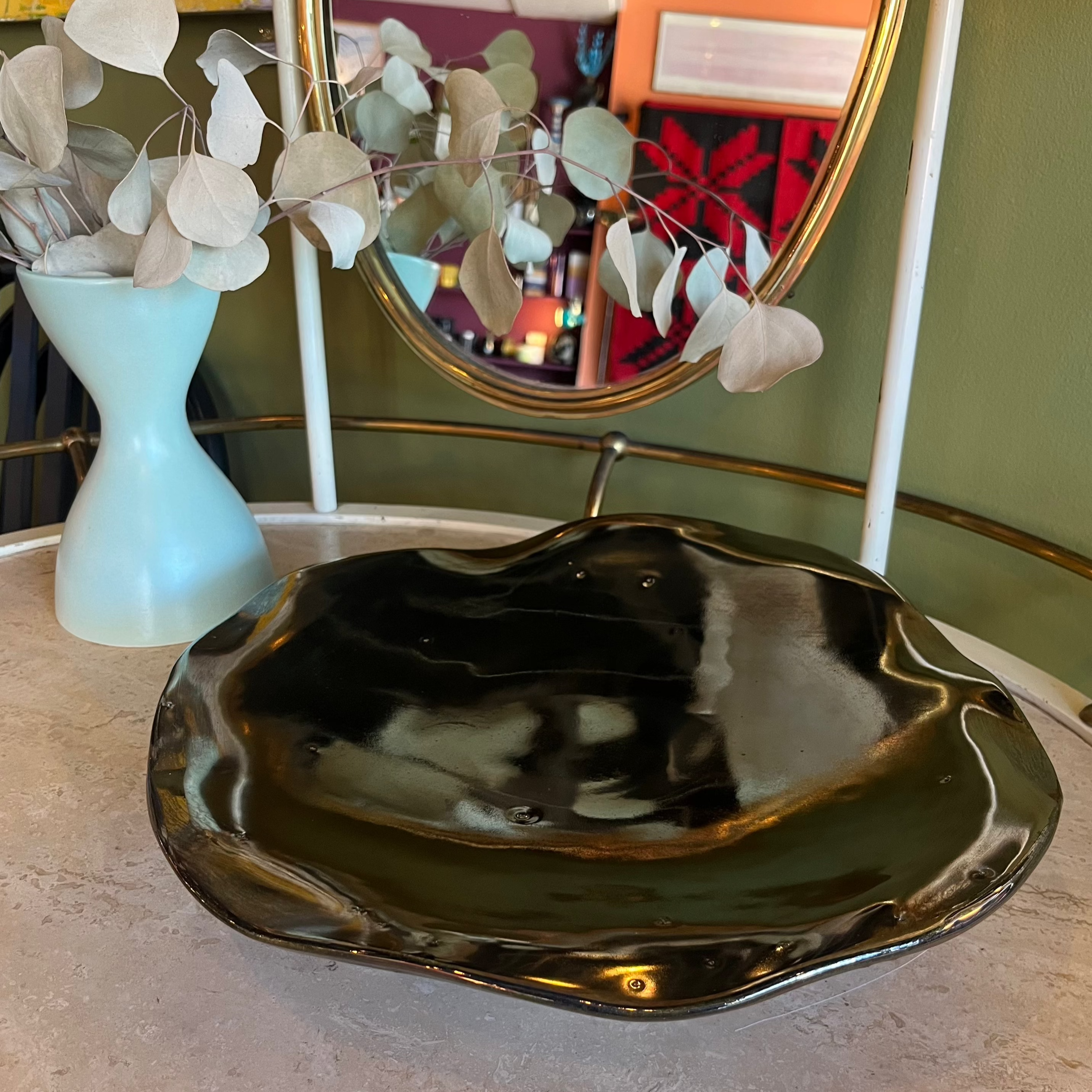 Metallic Ceramic Cake Stand by Lulupots Decorative Trays CANDID HOME