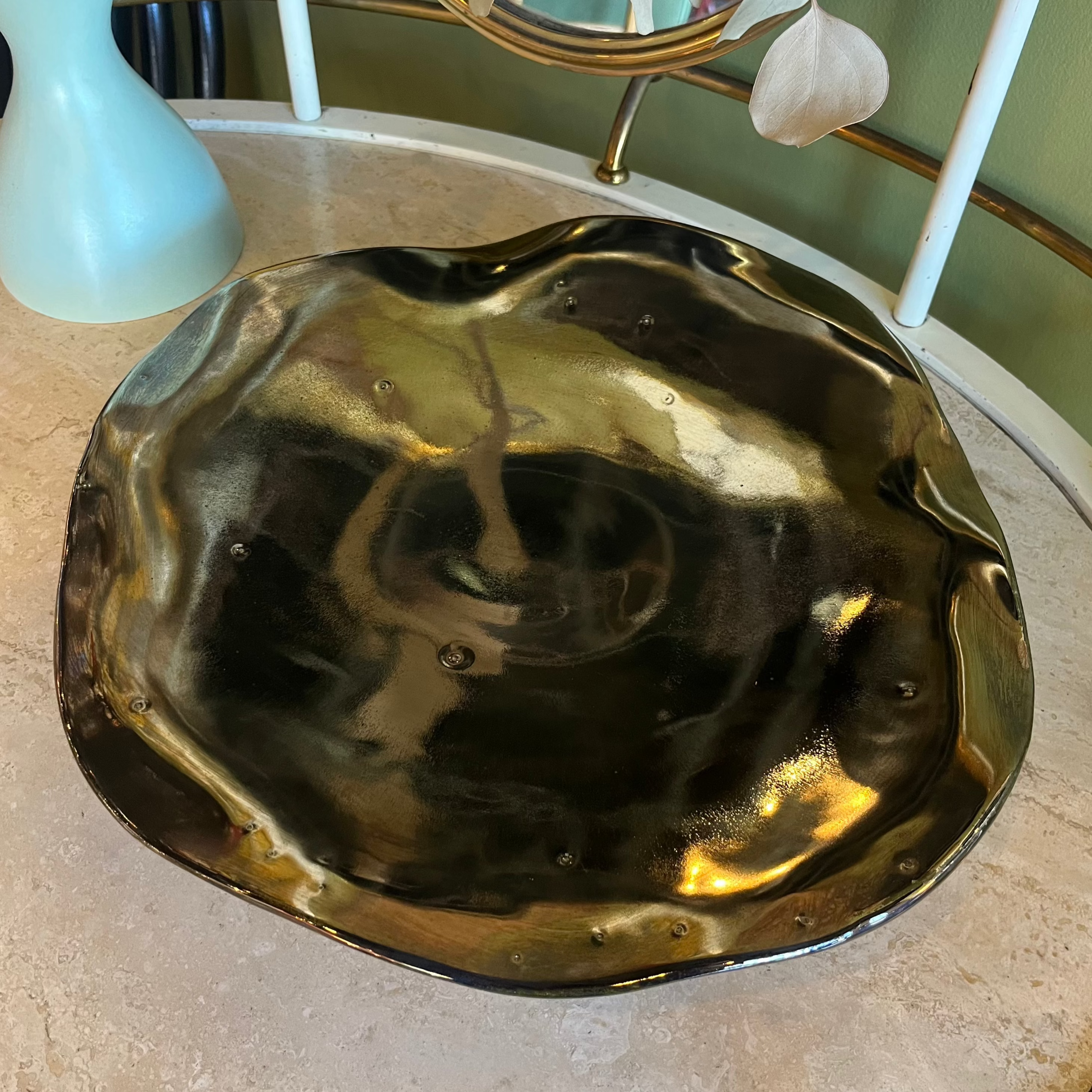Metallic Ceramic Cake Stand by Lulupots Decorative Trays CANDID HOME