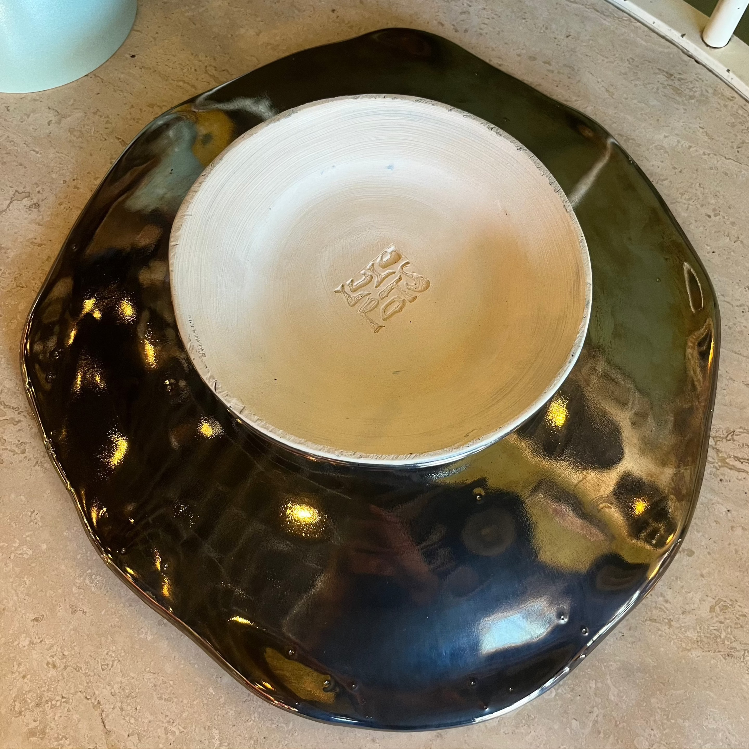Metallic Ceramic Cake Stand by Lulupots Decorative Trays CANDID HOME