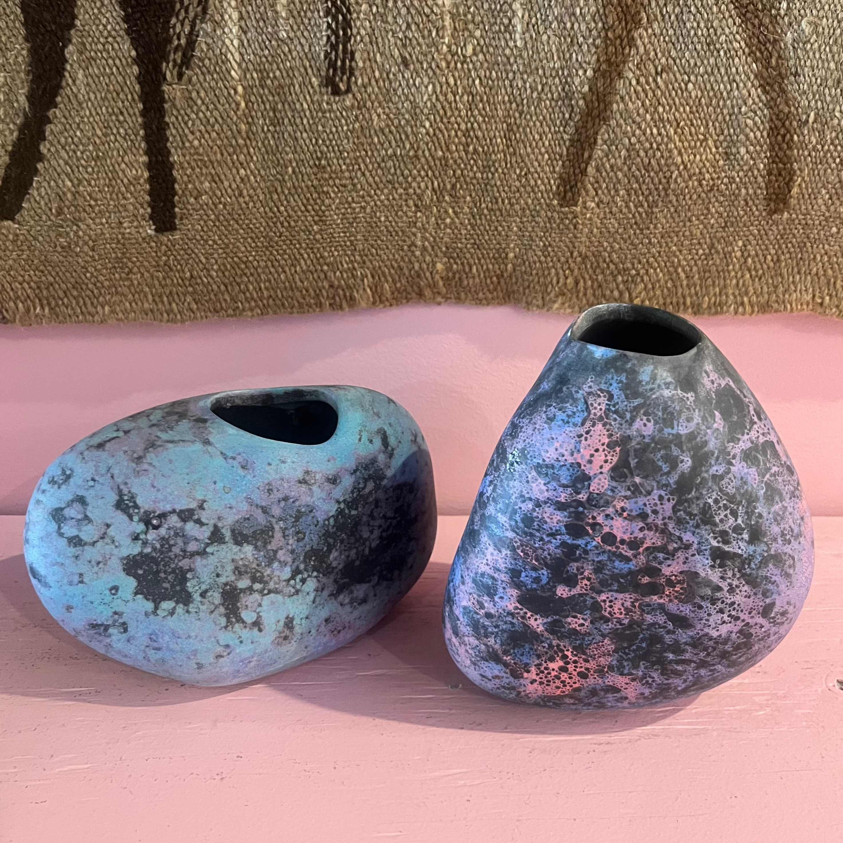 Vintage Raku Ceramic Vases Vases CANDID HOME