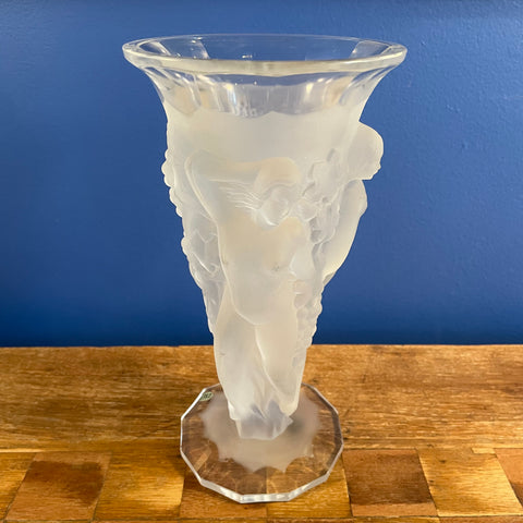 1930's Vintage Bohemian Crystal Vase by Desna vase CANDID HOME