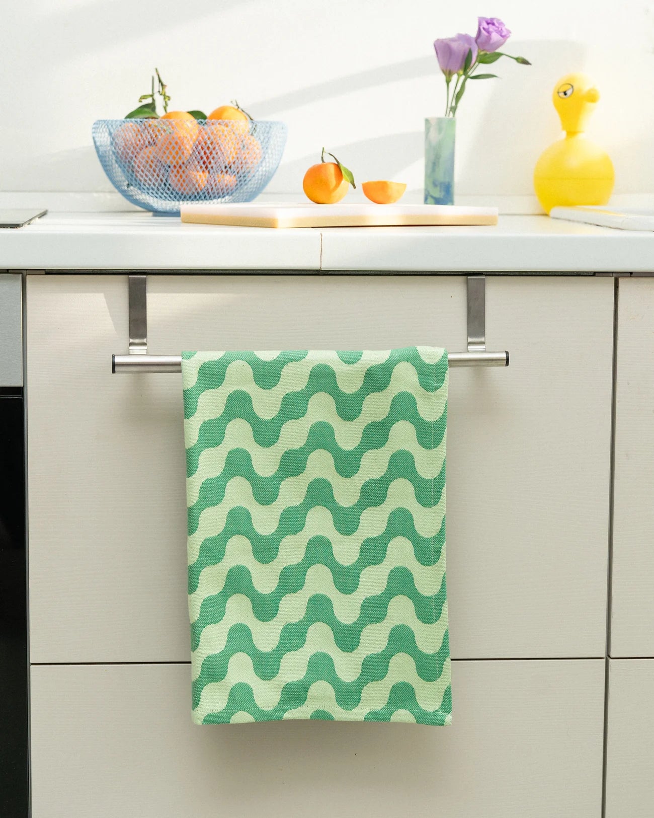Abstract Tea Towel by Tarta Gelatina tea towel TARTA GELATINA Green
