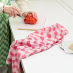 Abstract Tea Towel by Tarta Gelatina tea towel TARTA GELATINA Pink