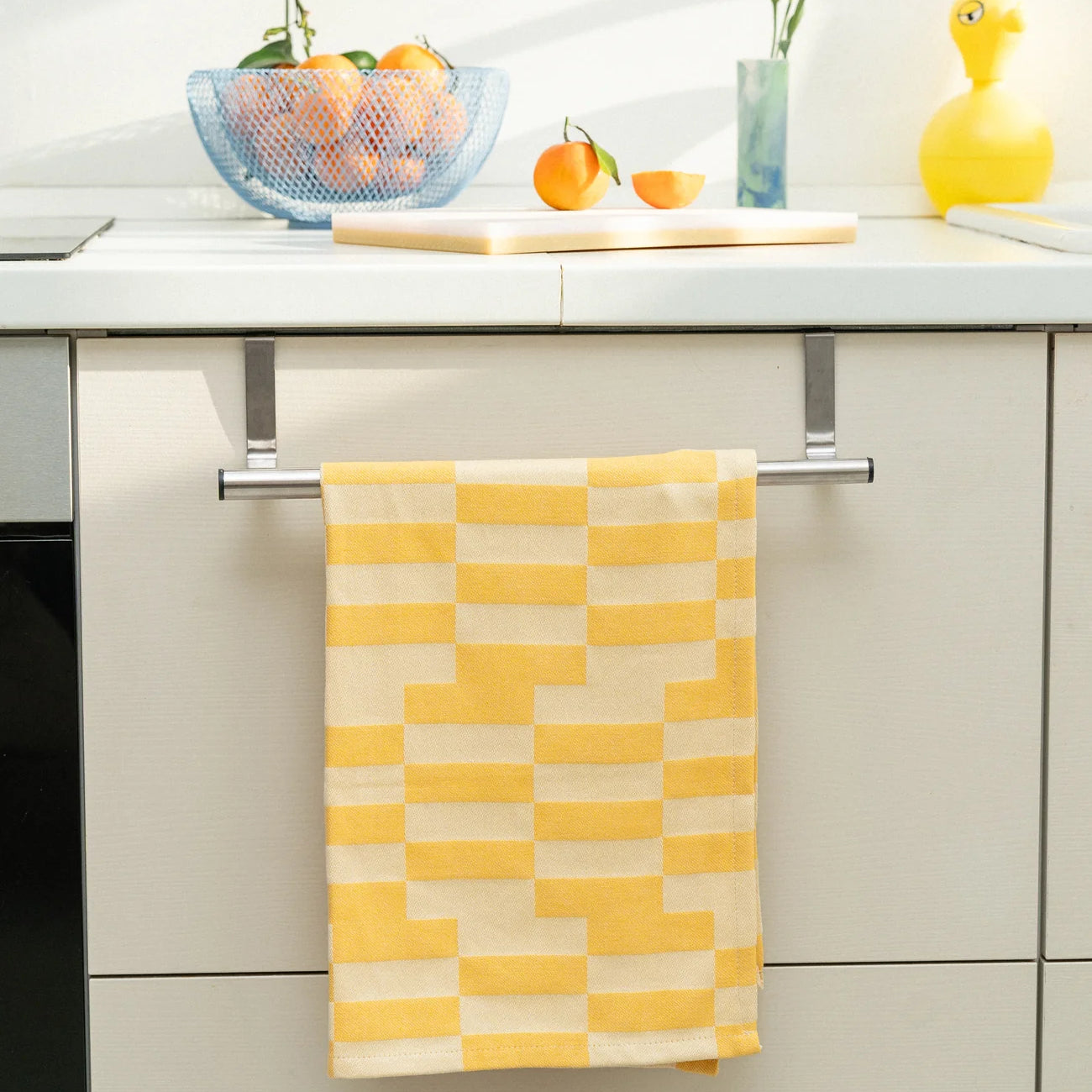 Abstract Tea Towel by Tarta Gelatina tea towel TARTA GELATINA Yellow