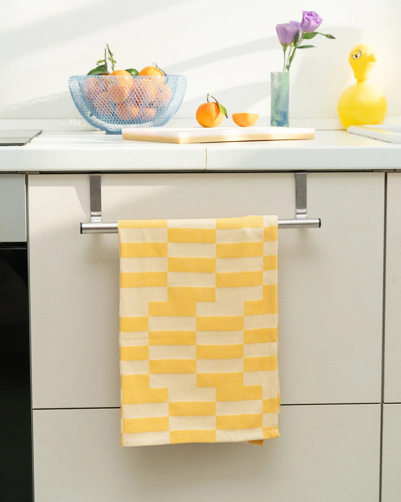 Abstract Tea Towel by Tarta Gelatina tea towel TARTA GELATINA Yellow