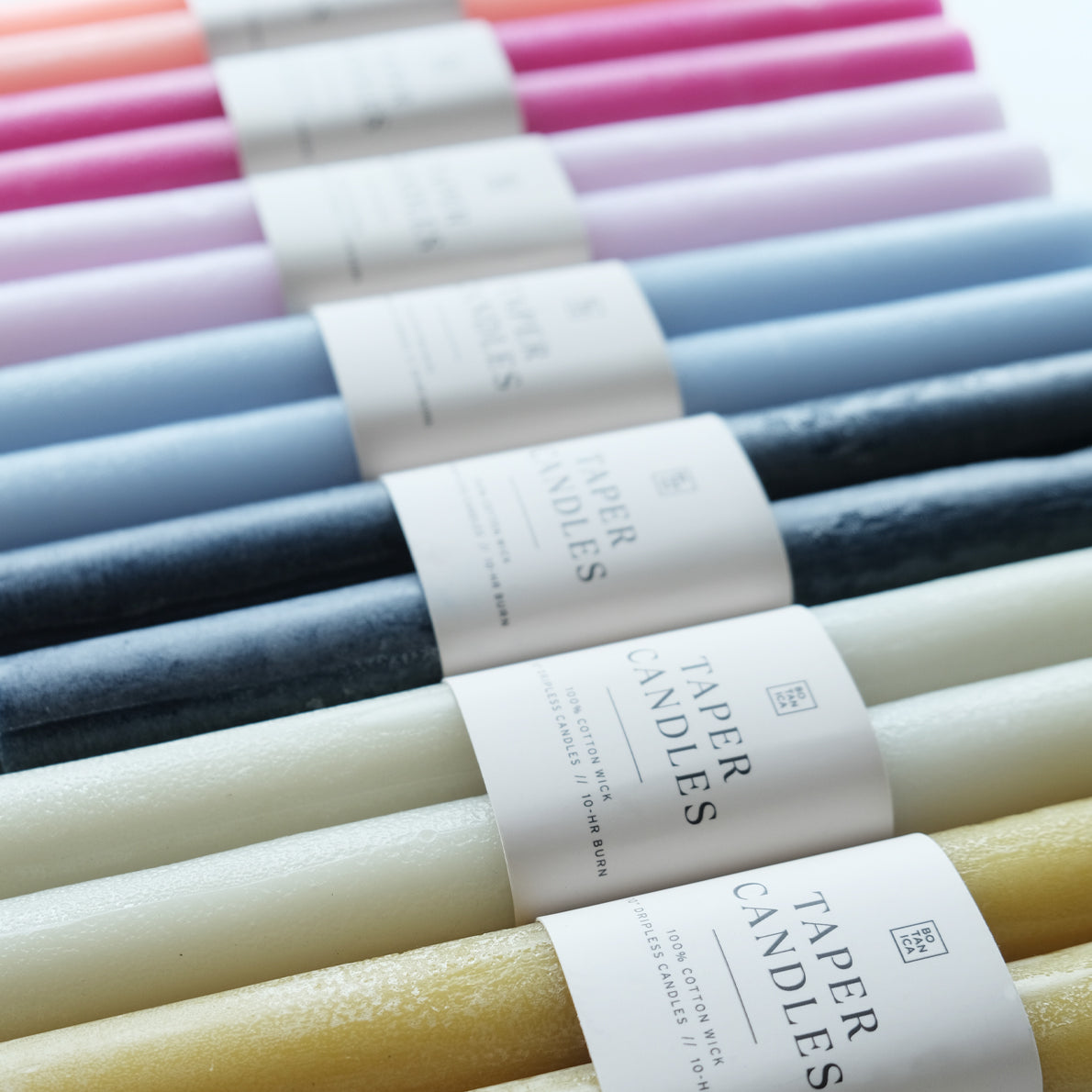 Botanica Pillar Taper Candles - Set of 2 Candles BOTANICA