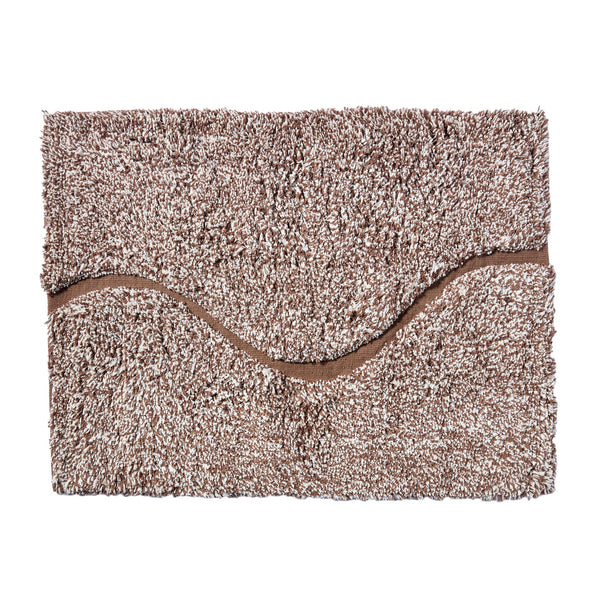 Atlas Cloud Bath Mat by Quiet Town - 31" x 24" Bath Mats & Rugs Quiet Town Bath 31"x24" Chocolate - Marled Brown + Natural