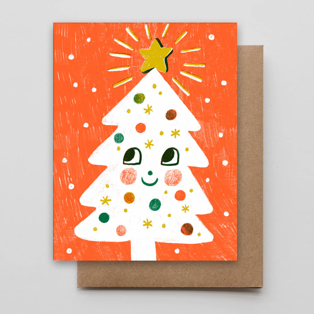 Hammerpress Holiday Cards greeting card CANDID HOME Happy Tree